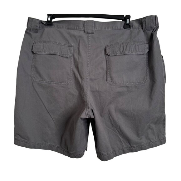 Croft Barrow Mens 46 Elastic Waist Pockets Cotton Gray - Picture 3 of 7